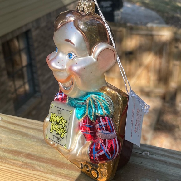 Kurt Adler Howdy Doody blown glass mercury Christmas Ornament. 7”, Polonaise - Picture 6 of 8
